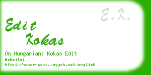 edit kokas business card